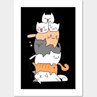 Cats on cats Posters and Art